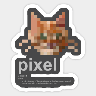 Pixel Cat Sticker